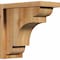 Ekena Millwork New Brighton Rough Sawn Corbel w/Backplate, Western Red Cedar, 6"W x 12"D x 12"H COR06X12X12NEB01RWR - alternate 1
